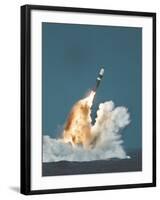 Underwater Launch of a Trident Ballistic Missile from a Submarine-null-Framed Photo