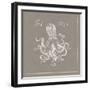 Underwater Life X Greige-Daphne Brissonnet-Framed Art Print