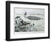 Underwater Manoeuvres, from Le XXeme Siecle, La Vie Electrique, c.1890-Albert Robida-Framed Giclee Print