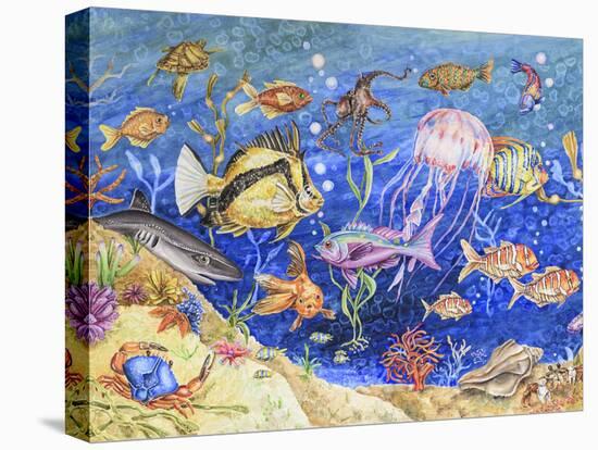 Underwater Menagerie-Charlsie Kelly-Stretched Canvas