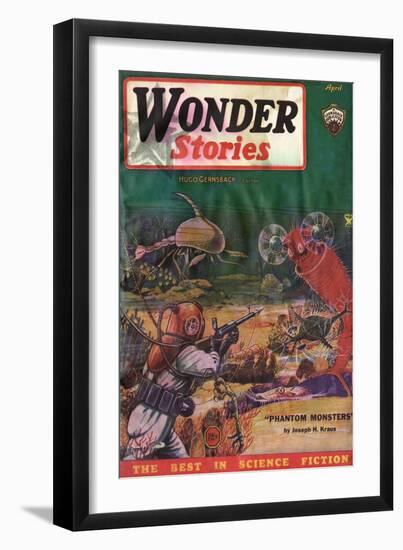 Underwater Monsters-Frank R Paul-Framed Art Print