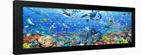 Underwater Panorama-Adrian Chesterman-Framed Art Print