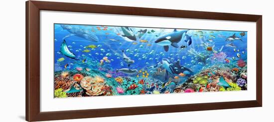 Underwater Panorama-Adrian Chesterman-Framed Premium Giclee Print