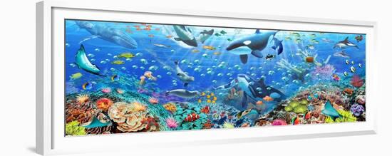 Underwater Panorama-Adrian Chesterman-Framed Premium Giclee Print