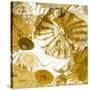 Underwater Perspective in Gold-Charlie Carter-Stretched Canvas