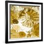 Underwater Perspective in Gold-Charlie Carter-Framed Art Print