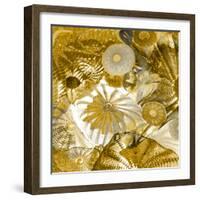 Underwater Perspective in Gold-Charlie Carter-Framed Art Print