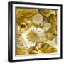 Underwater Perspective in Gold-Charlie Carter-Framed Art Print