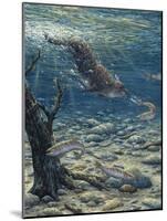 Underwater Pursuit-Jeff Tift-Mounted Giclee Print