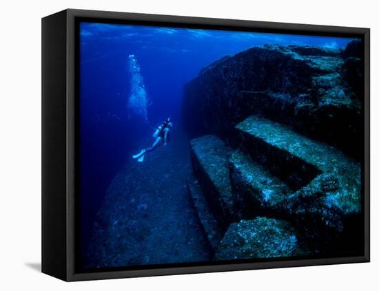 Underwater Ruins-null-Framed Stretched Canvas
