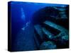 Underwater Ruins-null-Stretched Canvas