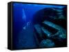 Underwater Ruins-null-Framed Stretched Canvas