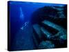 Underwater Ruins-null-Stretched Canvas