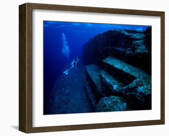 Underwater Ruins-null-Framed Photographic Print