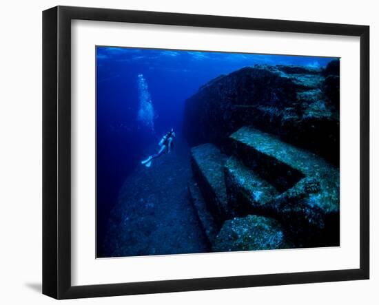 Underwater Ruins-null-Framed Photographic Print