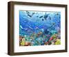 Underwater Scene-Adrian Chesterman-Framed Art Print