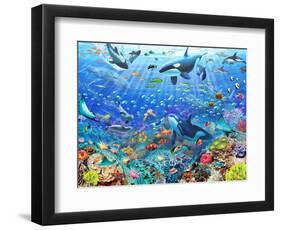 Underwater Scene-Adrian Chesterman-Framed Art Print