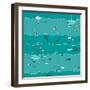 Underwater Sea Landscape Background-Popmarleo-Framed Art Print