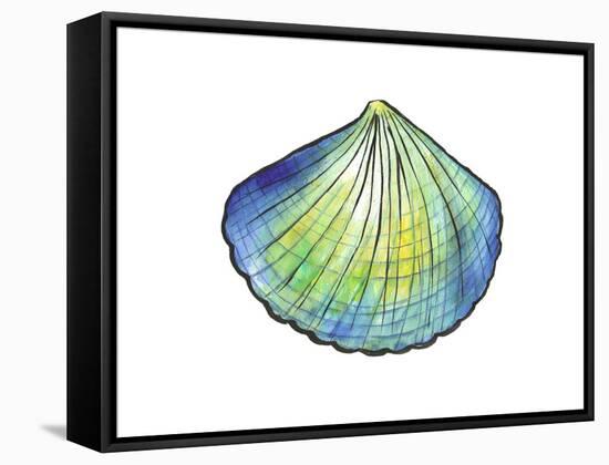 Underwater Shell 1-Beverly Dyer-Framed Stretched Canvas