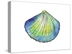 Underwater Shell 1-Beverly Dyer-Stretched Canvas