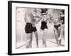 Underwater Shot of Actress Daphne Dayle in Topless, One Piece Swim Suit by Designer Ruben Torres-Paul Schutzer-Framed Photographic Print