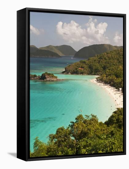 Underwater Snorkeling Trail, St John, United States Virgin Islands, USA, US Virgin Islands-Trish Drury-Framed Stretched Canvas