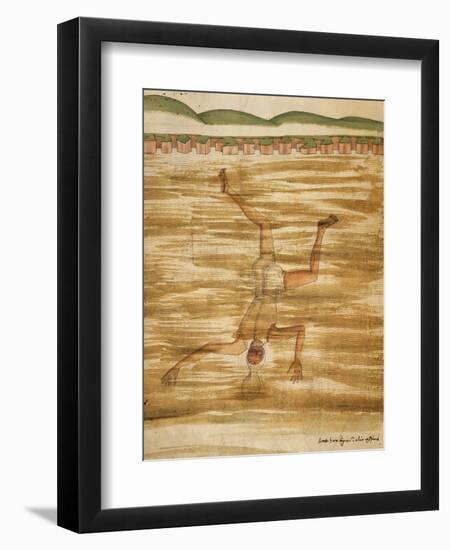 Underwater Swimming from Logimento Taccolae-null-Framed Giclee Print