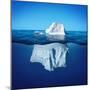 Underwater View of Iceberg with Beautiful Transparent Sea on Background-Alones-Mounted Photographic Print