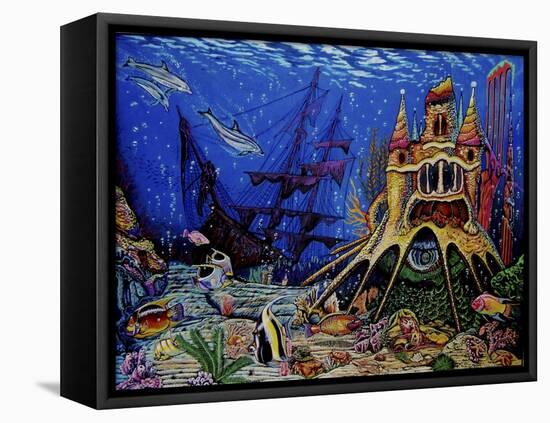 Underwater World-Martin Nasim-Framed Stretched Canvas