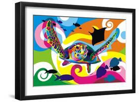 Underwater-Bob Weer-Framed Premium Giclee Print