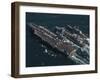 Underway Replenishment at Sea with U.S. Navy Ships in the Arabian Gulf-Stocktrek Images-Framed Photographic Print