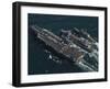 Underway Replenishment at Sea with U.S. Navy Ships in the Arabian Gulf-Stocktrek Images-Framed Photographic Print