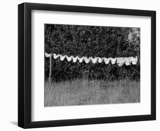 Underwear Hanging to Dry-Owen Franken-Framed Photographic Print