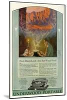 Underwood, Magazine Advertisement, USA, 1920-null-Mounted Giclee Print