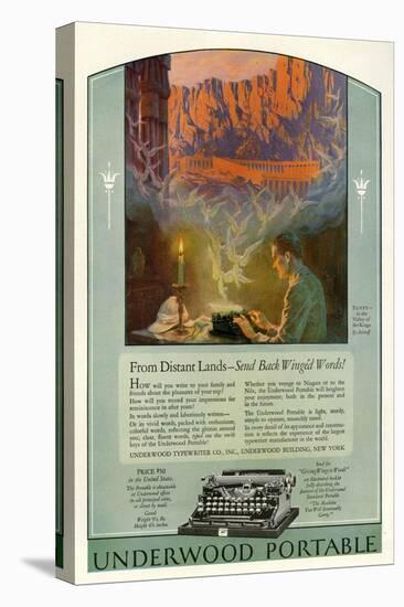 Underwood, Magazine Advertisement, USA, 1920-null-Stretched Canvas