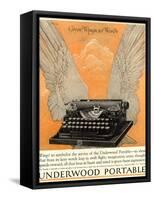 Underwood Portable Typewriters Equipment, USA, 1922-null-Framed Stretched Canvas