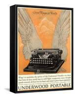 Underwood Portable Typewriters Equipment, USA, 1922-null-Framed Stretched Canvas