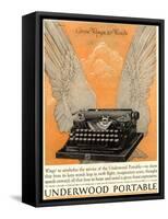 Underwood Portable Typewriters Equipment, USA, 1922-null-Framed Stretched Canvas