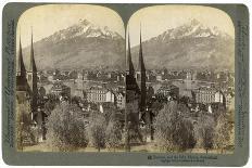 Lucerne and Mount Pilatus, Switzerland, 1903-Underwood & Underwood-Giclee Print