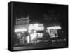 Underworld Character Mickey Cohen's Haberdashery at Night-Peter Stackpole-Framed Stretched Canvas