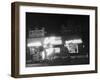 Underworld Character Mickey Cohen's Haberdashery at Night-Peter Stackpole-Framed Photographic Print