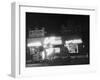 Underworld Character Mickey Cohen's Haberdashery at Night-Peter Stackpole-Framed Photographic Print