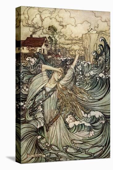 Undine by Friedrich de la Motte Fouqué-Arthur Rackham-Stretched Canvas