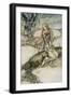 Undine, Illustration from the book by Baron Friedrich de la Motte Fouque-Arthur Rackham-Framed Giclee Print