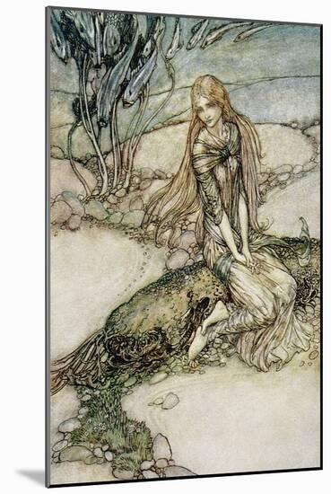 Undine, Illustration from the book by Baron Friedrich de la Motte Fouque-Arthur Rackham-Mounted Giclee Print