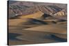 Undulating Sand Dunes of Death Valley in Golden Light-Sheila Haddad-Stretched Canvas