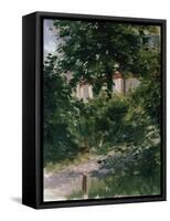 Une Allee dans le Jardin de Rueil-Edouard Manet-Framed Stretched Canvas