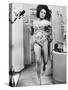 Une Belle Tigresse ZEE & CO by Brian Hutton with Elizabeth Taylor, 1972 (b/w photo)-null-Stretched Canvas