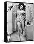 Une Belle Tigresse ZEE & CO by Brian Hutton with Elizabeth Taylor, 1972 (b/w photo)-null-Framed Stretched Canvas