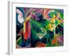 Une Biche Dans Un Enclos  (Deer in Cloister Garden) Peinture De Franz Marc (1880-1916) 1912 - Oil-Franz Marc-Framed Giclee Print